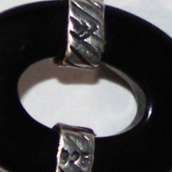 Silpada Sterling Silver  Black Chalcedony Threader Replacement Earring - Picture 4 of 5